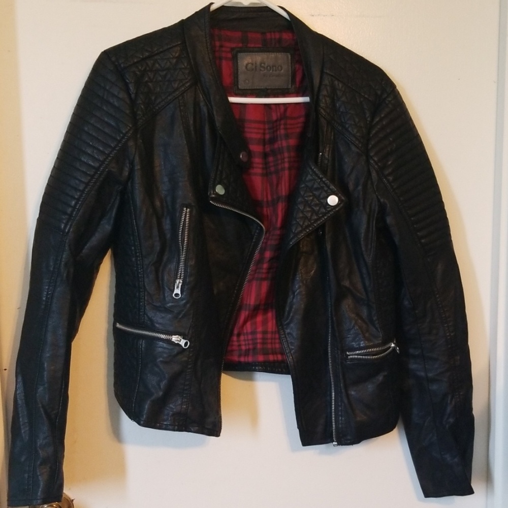 Vegan leather jacket